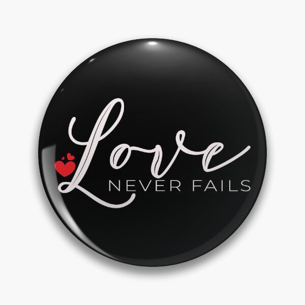 Item preview, Love Never Fails – Christian Quote designed and sold by Verse & Vibes.