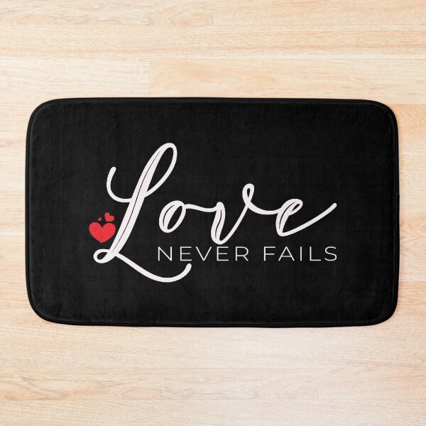 Item preview, Love Never Fails – Christian Quote designed and sold by Verse & Vibes.