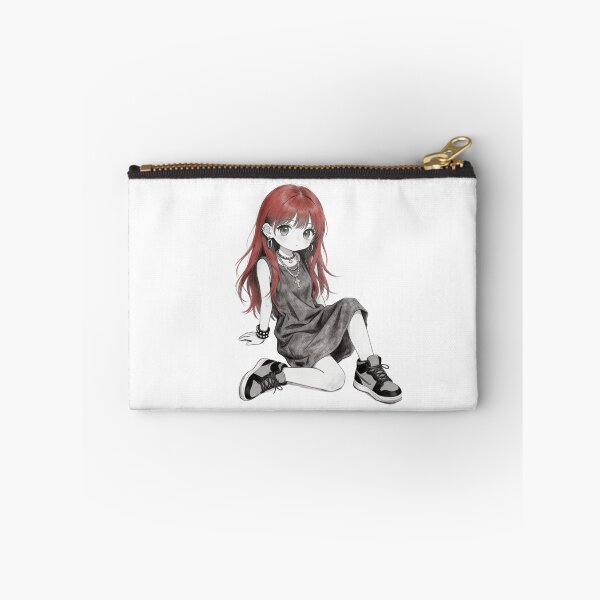 Item preview, Edgy Goth Red Hair Anime Chibi  designed and sold by unboxedbyJuls.