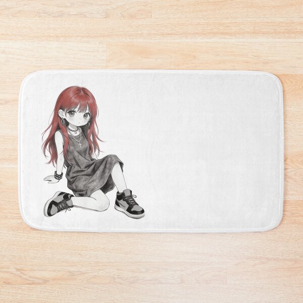 Item preview, Edgy Goth Red Hair Anime Chibi  designed and sold by unboxedbyJuls.