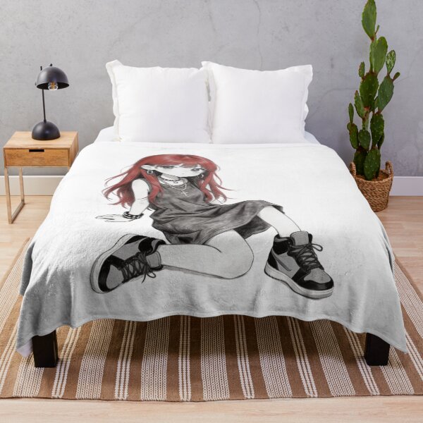Item preview, Edgy Goth Red Hair Anime Chibi  designed and sold by unboxedbyJuls.