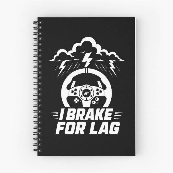 Item preview, I Brake For Lag Funny Sim Racing Steering Wheel Gaming Graphic designed and sold by Fenay Designs.