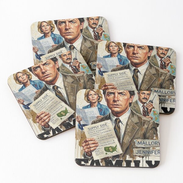 Item preview, Family Ties TV Series Art – Retro Supply Side Economics Fine Art Poster designed and sold by Art's Diner.