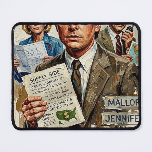 Item preview, Family Ties TV Series Art – Retro Supply Side Economics Fine Art Poster designed and sold by Art's Diner.