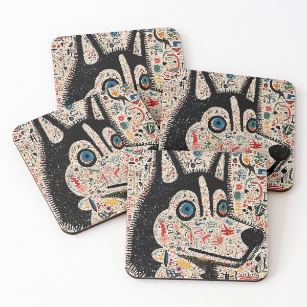 Item preview, Intricate Husky dog Mosaic Composition designed and sold by lautir.