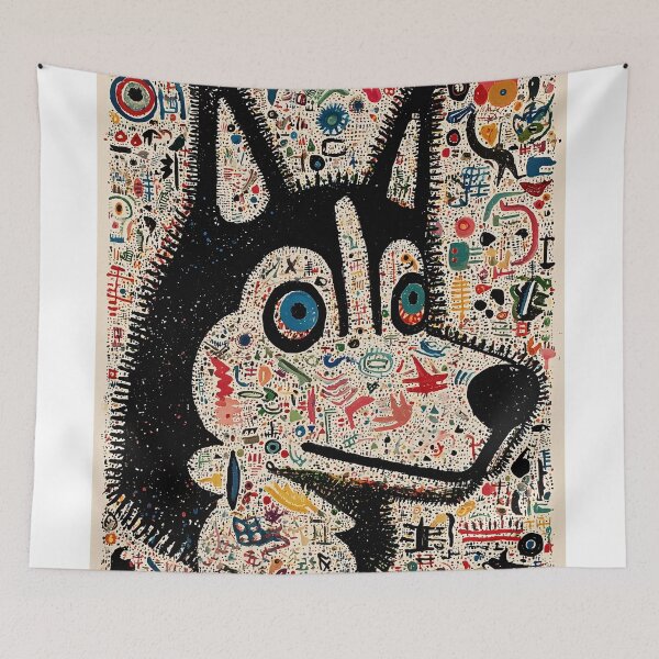 Item preview, Intricate Husky dog Mosaic Composition designed and sold by lautir.