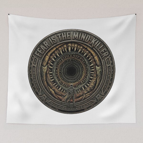 Item preview, Dune, the sandworm. Fear is the mind-killer designed and sold by SignalStatic.