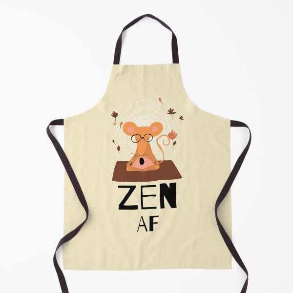Item preview, Zen AF Mouse Funny Yoga Posture Sticker designed and sold by WellspringXflow.