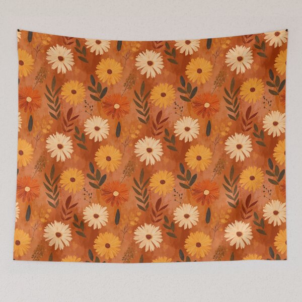 Item preview, Colorful Daisy Print  - Retro Flower Floral   - Graduation Gifts for girlfriend designed and sold by RoyalStarsPatts.
