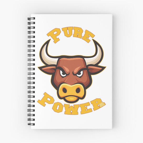 Item preview, PURE POWER Angry Bull Mascot Gym Fitness Streetwear Logo designed and sold by DesignArtist.ia.