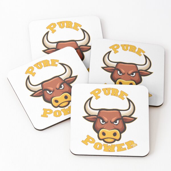 Item preview, PURE POWER Angry Bull Mascot Gym Fitness Streetwear Logo designed and sold by DesignArtist.ia.