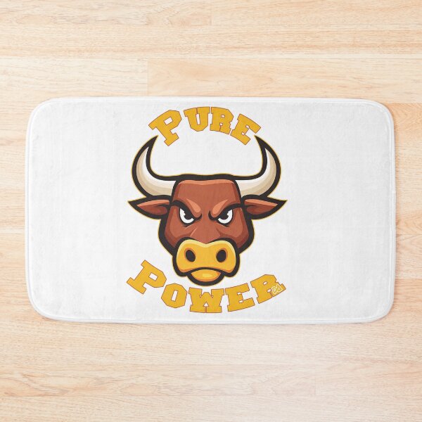 Item preview, PURE POWER Angry Bull Mascot Gym Fitness Streetwear Logo designed and sold by DesignArtist.ia.