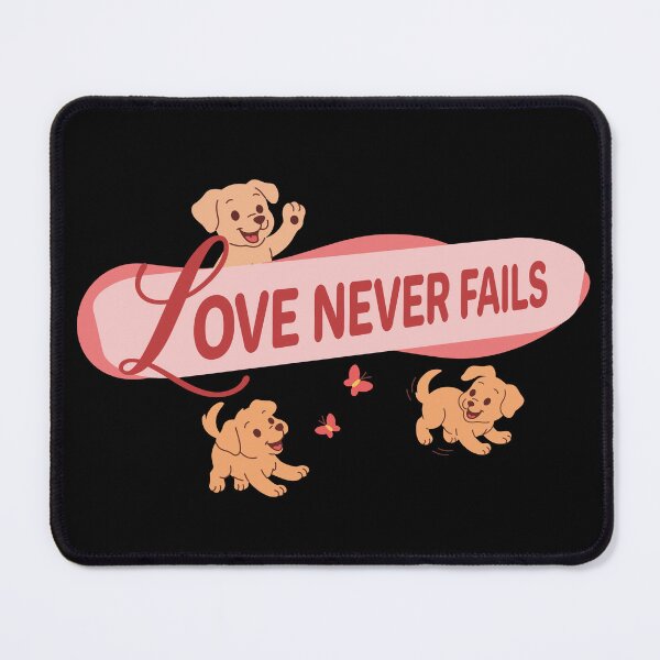 Item preview, Love Never Fails – Christian Quote designed and sold by Verse & Vibes.