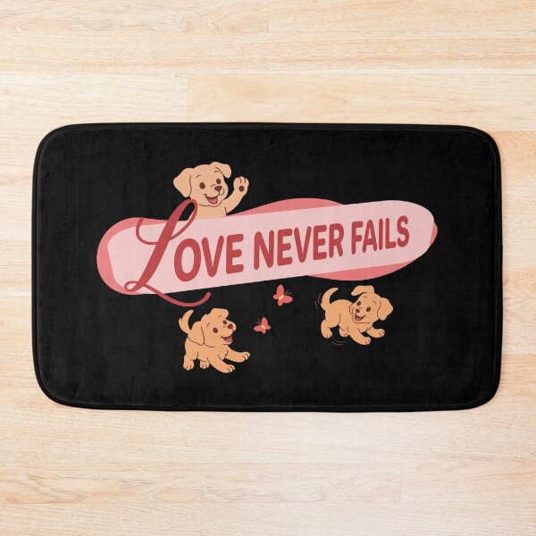Item preview, Love Never Fails – Christian Quote designed and sold by Verse & Vibes.