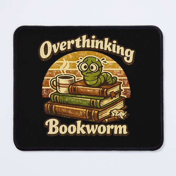 Item preview, Overthinking Bookworm designed and sold by Obinne.