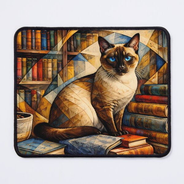 Item preview, Cat Among Bookshelves and Books designed and sold by cuprum.