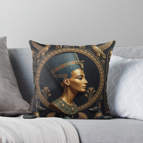 Item preview, Nefertiti Bas-Relief Egyptian Queen Golden Portrait Ancient Art designed and sold by Queen Cleopatra.