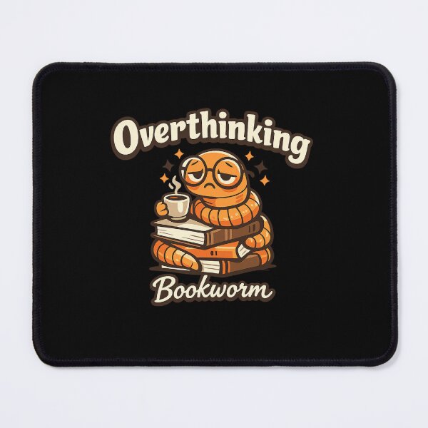 Item preview, Funny Overthinking Bookworm designed and sold by Obinne.