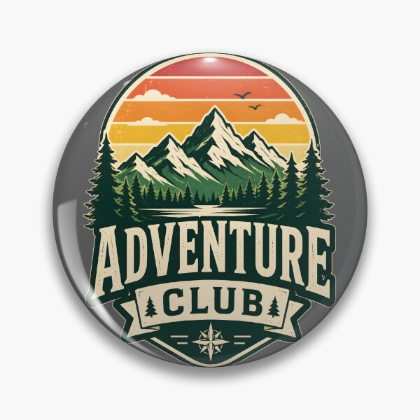 Item preview, Adventure Club Vintage Retro Mountain Hiking designed and sold by Mr Lee.