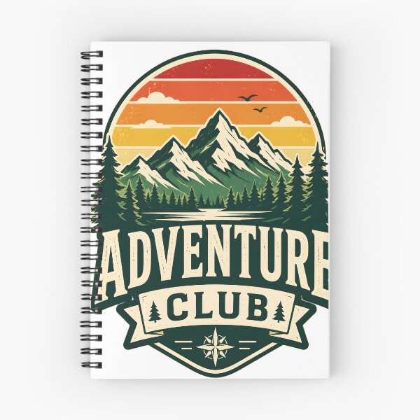 Item preview, Adventure Club Vintage Retro Mountain Hiking designed and sold by Mr Lee.