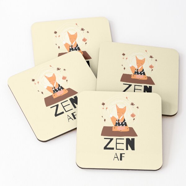 Item preview, Namaste Fox Cute Zen Yoga Posture Sticker designed and sold by WellspringXflow.