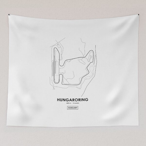 Item preview, Hungaroring - Hungary Track Map designed and sold by andreanastasio.