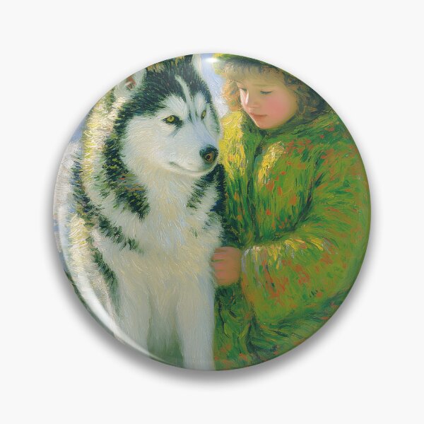 Item preview, Child and Husky in Snow designed and sold by lautir.
