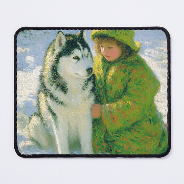 Item preview, Child and Husky in Snow designed and sold by lautir.