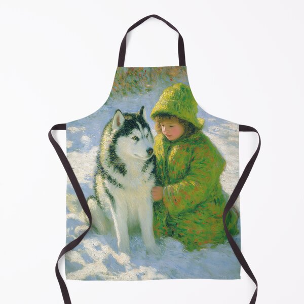 Item preview, Child and Husky in Snow designed and sold by lautir.