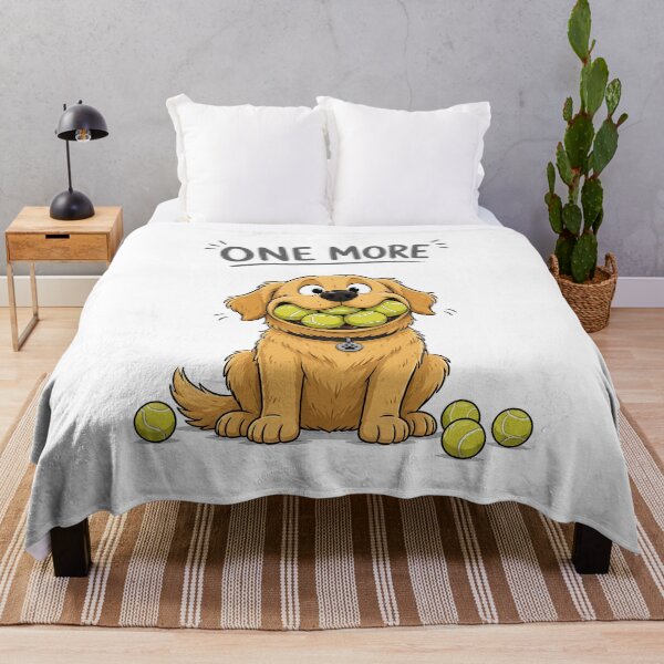 Item preview, One More Tennis Ball Funny Dog Shirt | Cute Golden Retriever Meme Tee designed and sold by Unik Design.