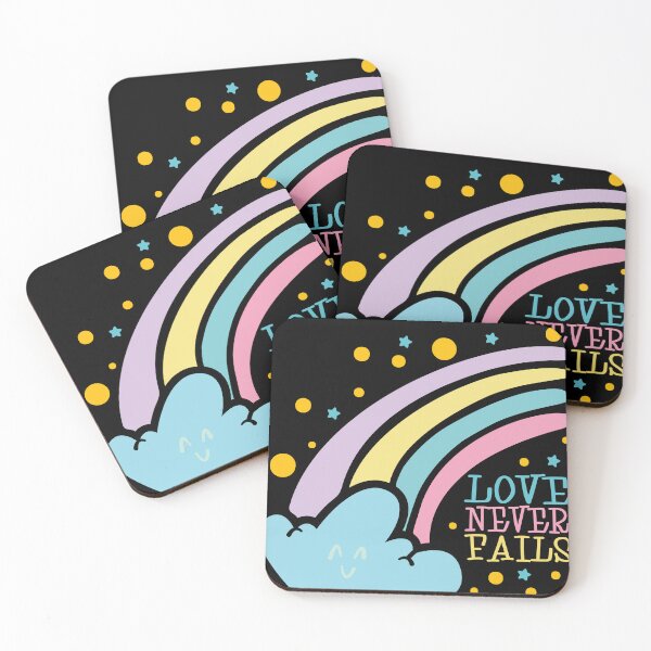 Item preview, Love Never Fails – Modern Christian Faith Apparel designed and sold by Verse & Vibes.
