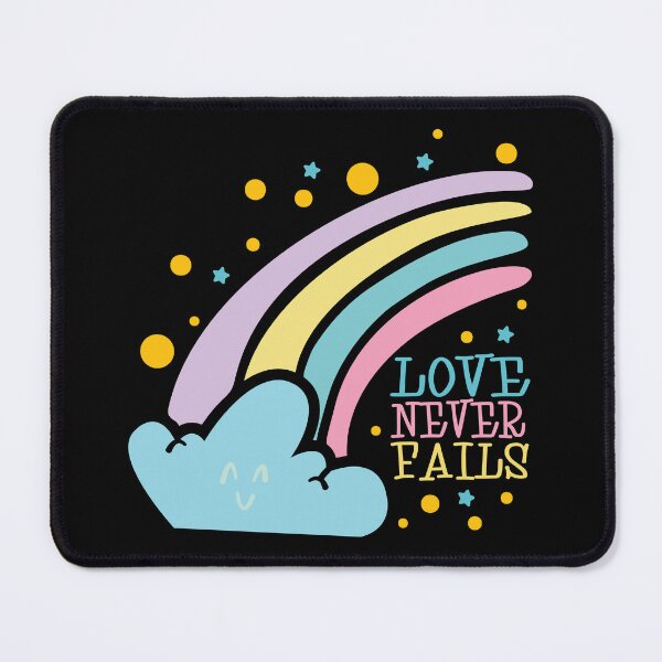 Item preview, Love Never Fails – Modern Christian Faith Apparel designed and sold by Verse & Vibes.