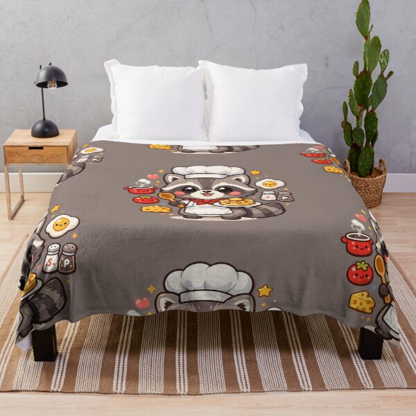 Item preview, Cute Raccoon Chef Pancake Breakfast Kawaii Animal Art designed and sold by blankTeeShirt.