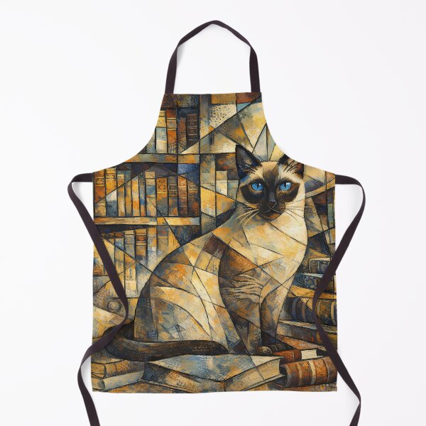 Item preview, Abstract Cat in a Library designed and sold by cuprum.