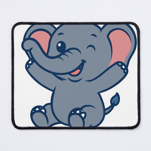 Item preview, Adorable Happy Winking Baby Elephant designed and sold by simranart111.