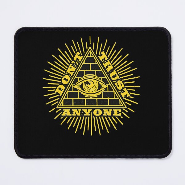 Item preview, Don’t Trust Anyone Conspiracy Theory Eye Symbol Design designed and sold by Ekonolotie.