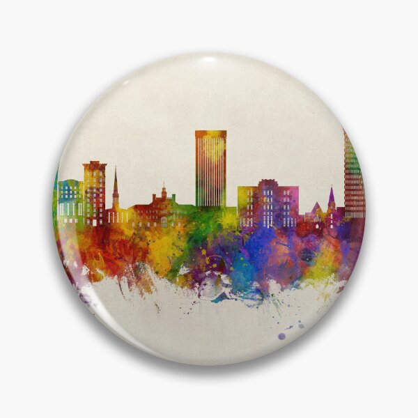 Item preview, Greenville South Carolina Skyline designed and sold by ArtPrints.