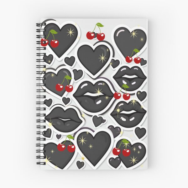 Item preview, Goth Coquette Black Hearts and Cherries designed and sold by Creativ_Design.