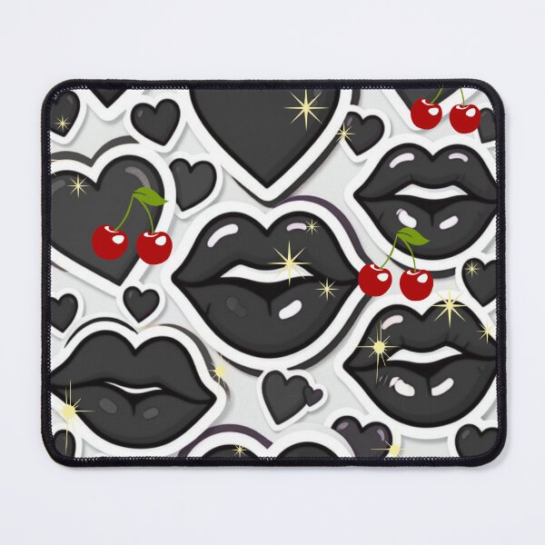 Item preview, Goth Coquette Black Hearts and Cherries designed and sold by Creativ_Design.