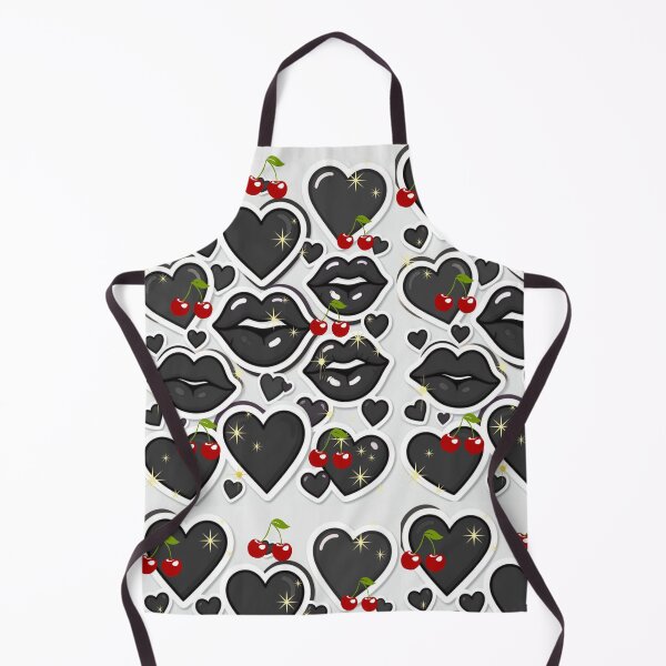 Item preview, Goth Coquette Black Hearts and Cherries designed and sold by Creativ_Design.