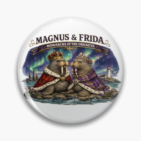 Item preview, magnus and frida monarchs of the orkneys designed and sold by Pop, Culture and Stuff.