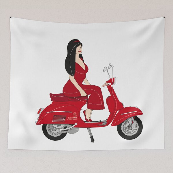 Item preview, Red Scooter Italian Vintage Fashion Design designed and sold by Luca Mesini.