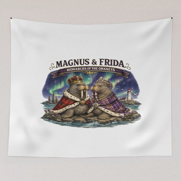 Item preview, magnus and frida monarchs of the orkneys designed and sold by Pop, Culture and Stuff.