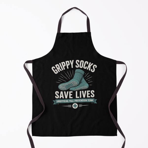 Item preview, Grippy Socks Save Lives Healthcare Humor Design designed and sold by BunBuntheDog-.
