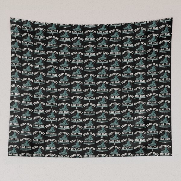 Item preview, Grippy Socks Save Lives Healthcare Humor Design designed and sold by BunBuntheDog-.