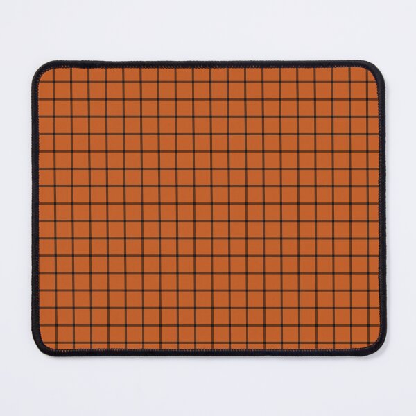 Item preview, Burnt Orange And Black Mini Gingham Pattern designed and sold by pattern-archive.
