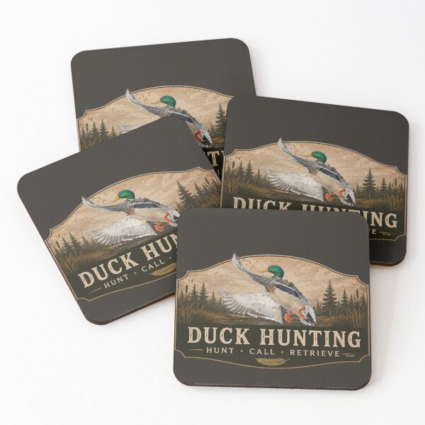 Item preview, Mallard Flight Duck Hunting Badge designed and sold by TammyHunterArt.