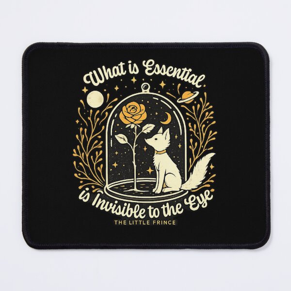 Item preview, What Is Essential Is Invisible To The Eye Literary Quote designed and sold by Ekonolotie.