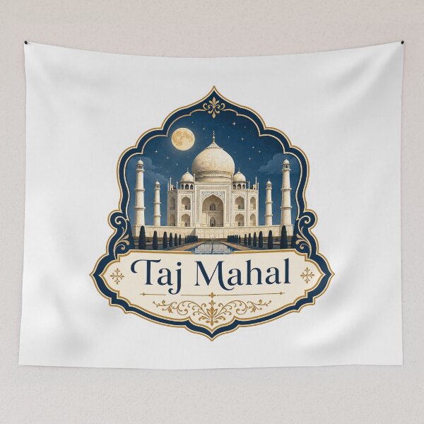 Item preview, Taj Mahal Moonlight Heritage Design designed and sold by ArtsyExplorer.