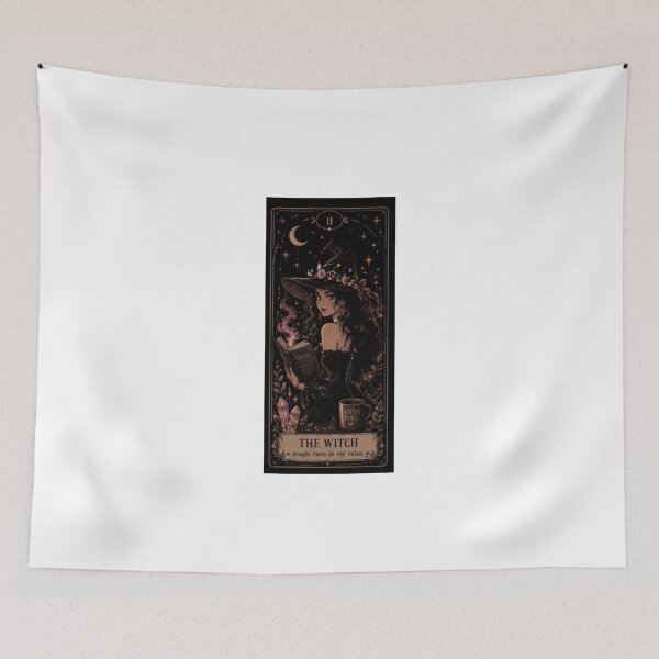 Item preview, The Witch Tarot Card | Gothic Witchcore Fantasy Design designed and sold by AeraArts.